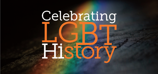 A colorful rainbow is the background to the text: