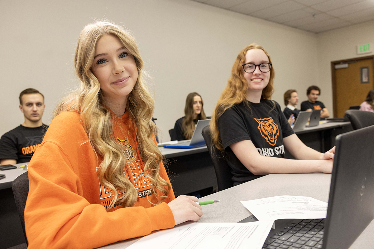 COB students working in the classroom