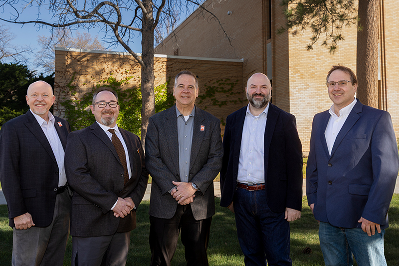 Leaders from Idaho State University and NuCube pose for a photo.