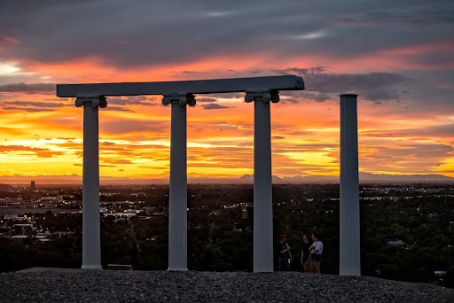 Red Hill Pillars at Sunset