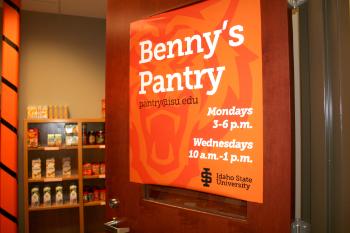 Photo of the door leading to Benny's Pantry