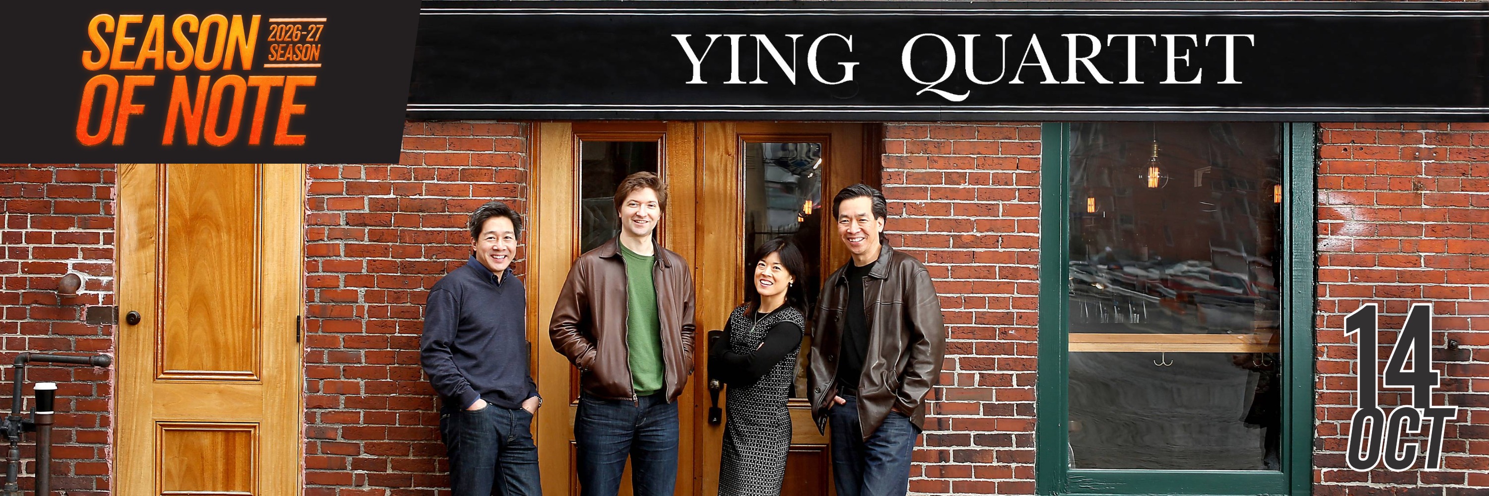 Season of Note 2026-27 Season - October 14th - Ying Quartet
