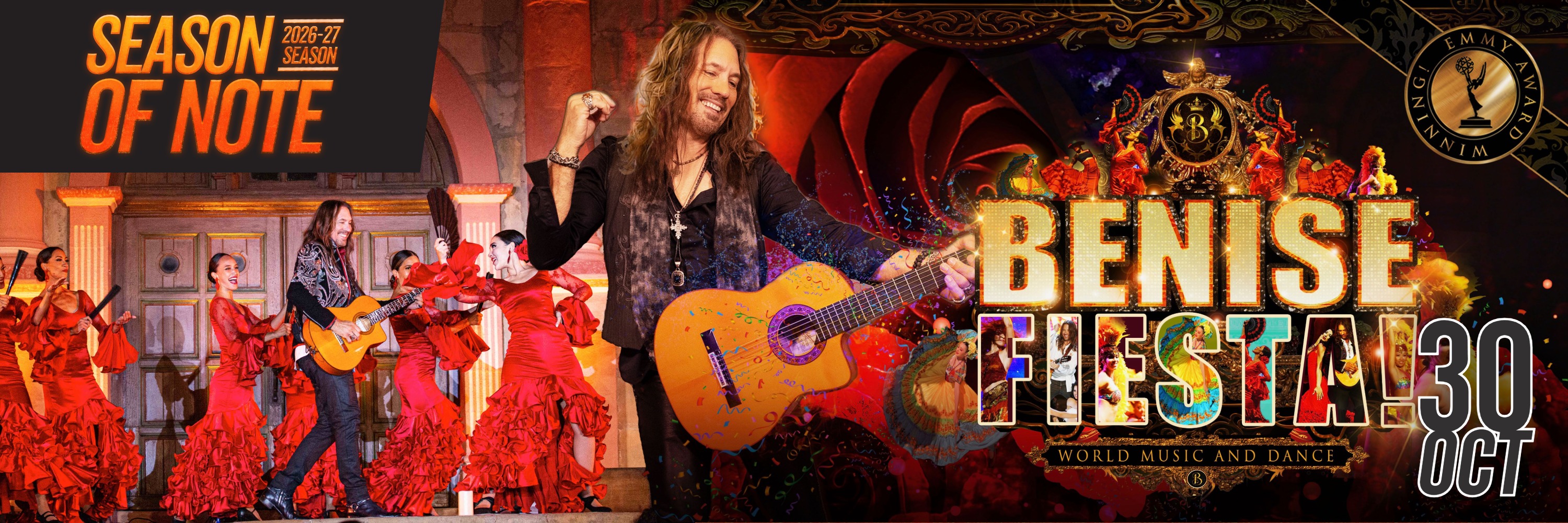Season of Note 2026-27 Season - October 30th - Benise Fiesta, World Music and Dance, Emmy Award Winning!