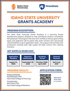ISU Grants Academy Flyer