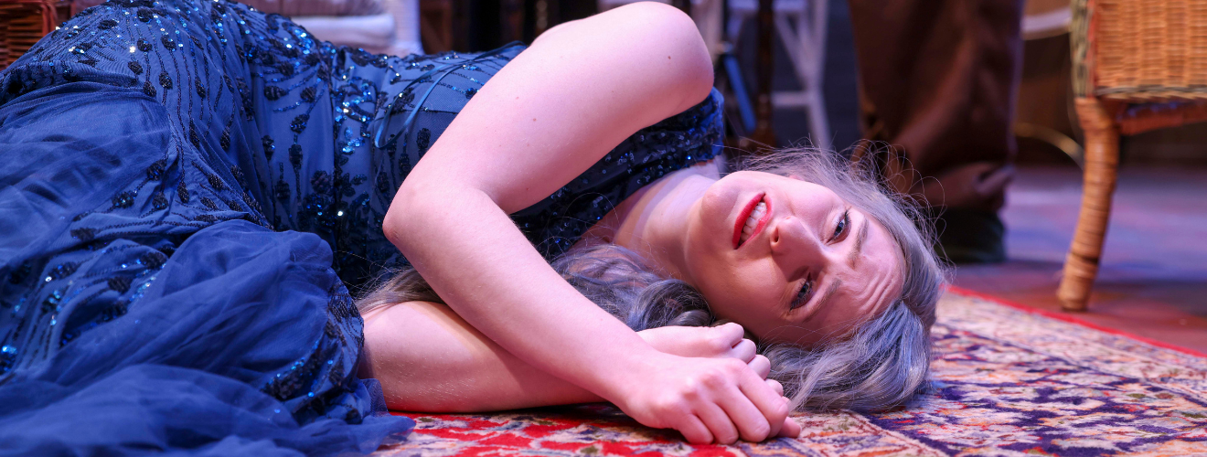 Actor lying on stage