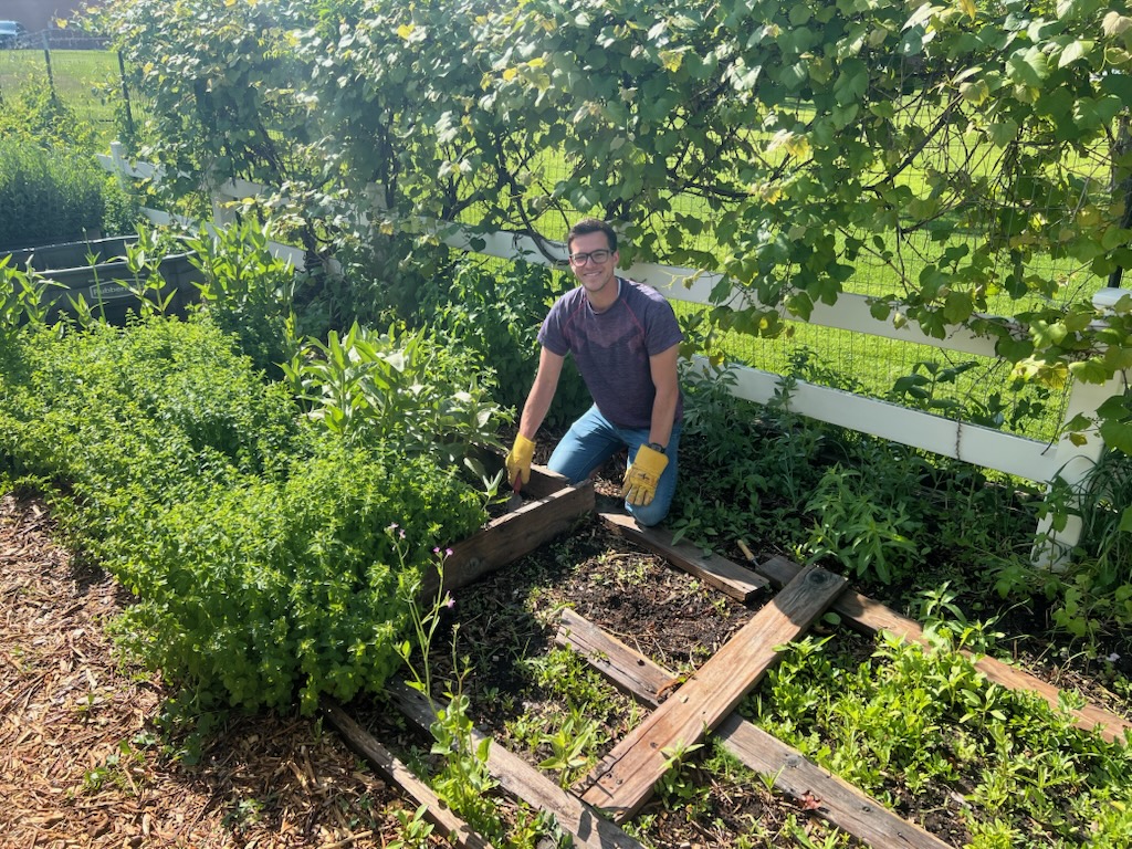 Travis Jensen at the ISU Garden