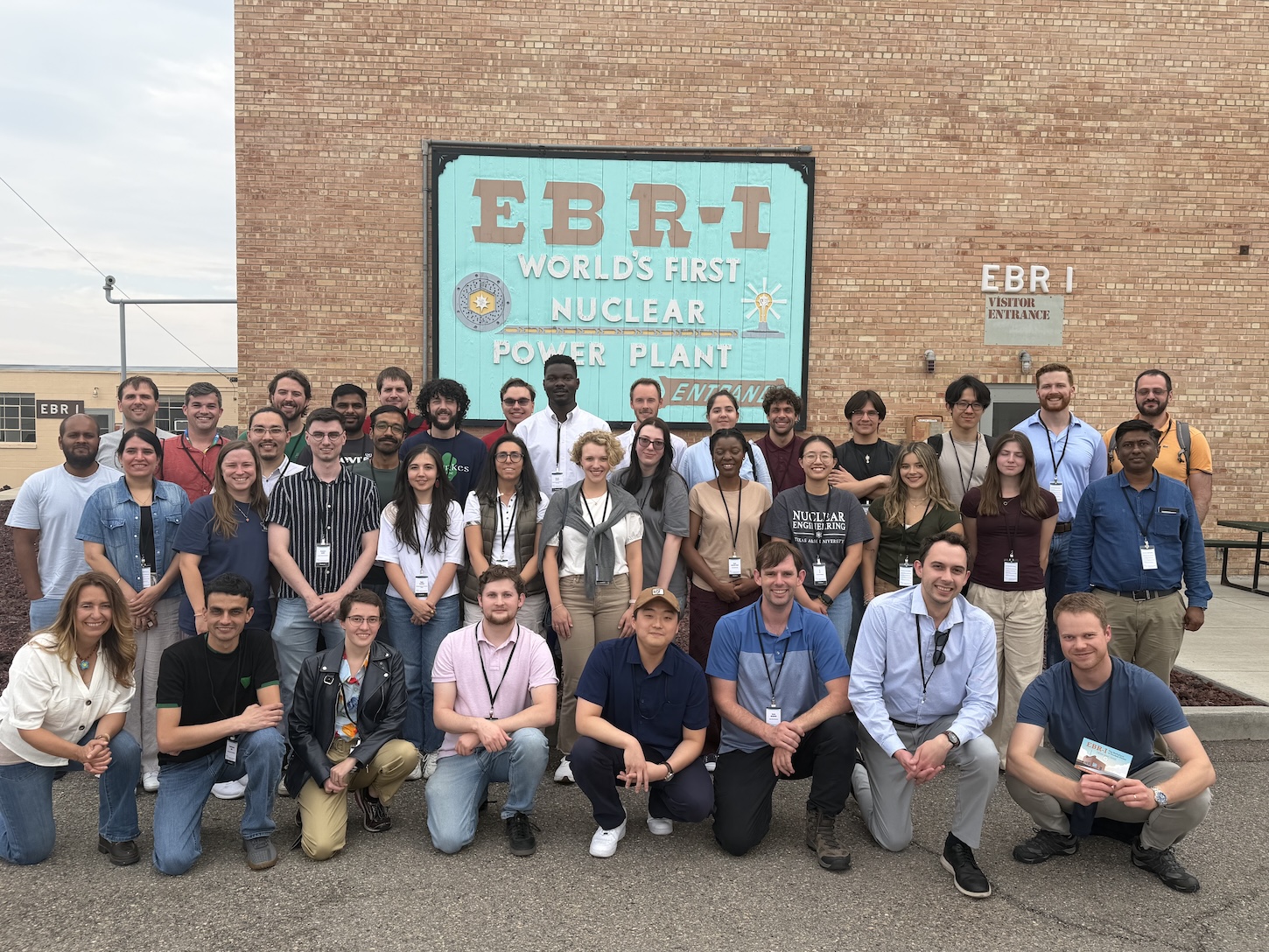 Group photo outside EBR 1