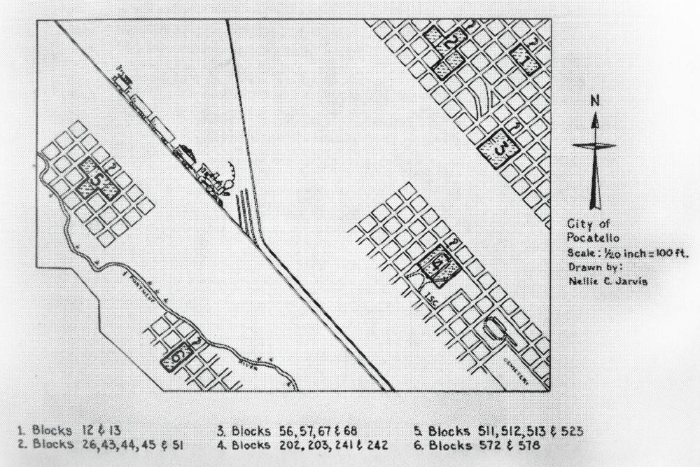 Blocks considered as a site for the Academy of Idaho