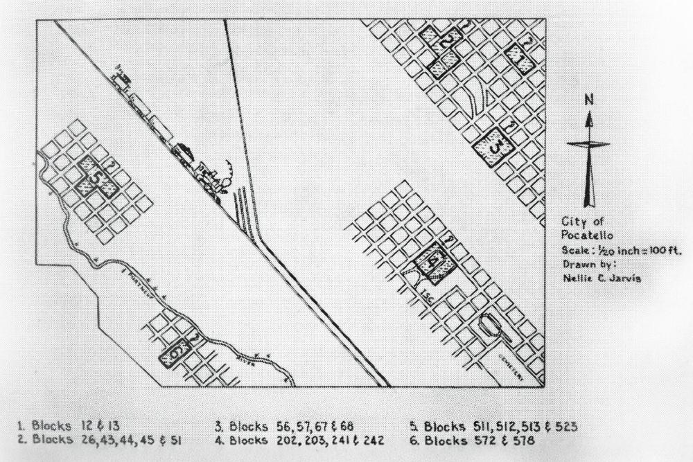 Blocks considered as a site for the Academy of Idaho
