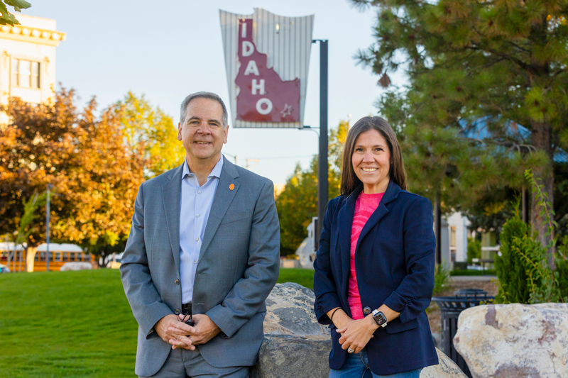 President Robert Wagner and Shantay Bloxham